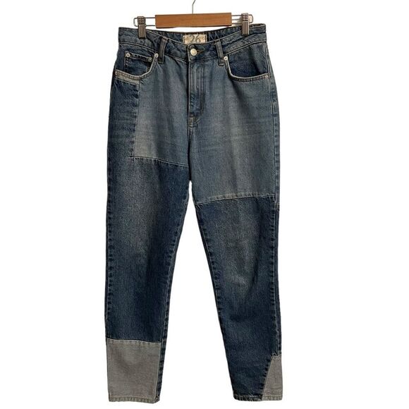 Free People We The Free Mom Pieced Jeans Size 26 - Picture 1 of 9